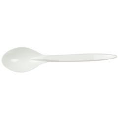 Łyżki wielorazowe białe 8szt