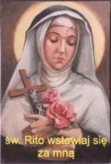 Magnes na lodówkę - Św. Rita