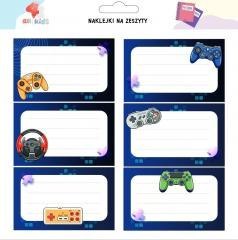 Naklejki na szafkę i zeszyt Pad Gra