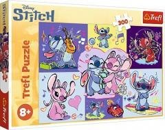 Puzzle 300 Zakręcony Stitch TREFL