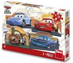 Puzzle 4x54 Auta Cars W trasie