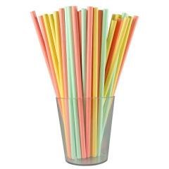 Słomki papierowe pastelowe 12szt
