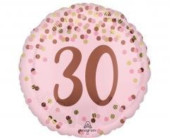 Balon foliowy Pretty pink 30th Birthday 46cm