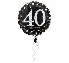 Balon foliowy Sparkling Birthday 40