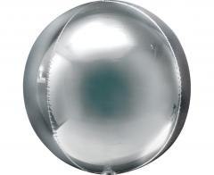 Balon foliowy kula srebrna 53x53cm