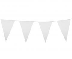 Girlanda flagi białe 10m