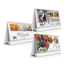 Kalendarz 2026 biurkowy stojący 19,5x11cm MIX
