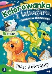 Kolorowanka z tatuażami Małe dinozaury