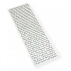 Kryształki samoprzylepne srebrne 6mm