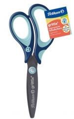 Nożyczki Griffix praworęczne niebieskie (3szt)