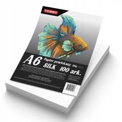 Papier kredowy powlekany A6 150 g/m silk 100 ark