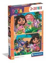 Puzzle 2x20 Super Kolor Dora