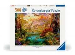 Puzzle 2D: Świat dinozaurów 500el
