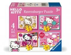 Puzzle dla dzieci 2D: Hello Kitty 4w1