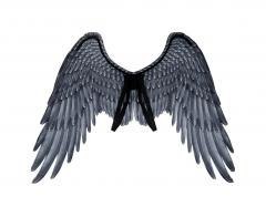 Skrzydła Archanioła czarne 95x75cm