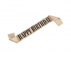 Szarfa Happy Birthday złota