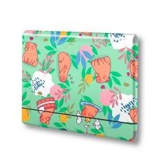 Teczka łamana A4 na gumkę Kapibara łąka PENMATE