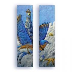 Zakładka kartonowa - Błękitny Dzwonnik