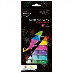 Farby akrylowe 12x12ml KIDEA
