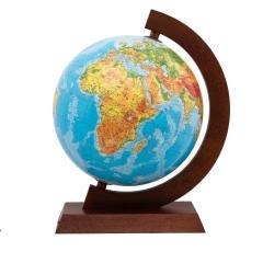 Globus fizyczny drewniana opr. 25cm w.ukraińska
