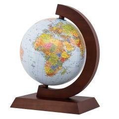 Globus polityczny drewniana oprawa 25cm GB