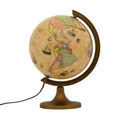 Globus trasami odkrywców podświetlany 25cm UA