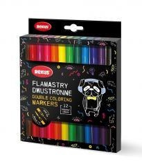 Mazaki dwustronne 2w1 12 kolorów