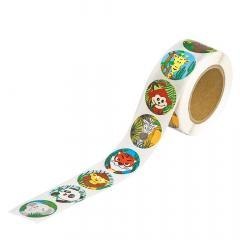 Naklejki motywacyjne 2,5cm - dżungla 500szt