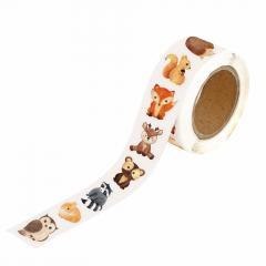 Naklejki motywacyjne 2,5cm - leśne 500szt