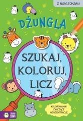 Szukaj, koloruj i licz. Dżungla
