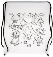 Worek szkolny do malowania Tinting dino