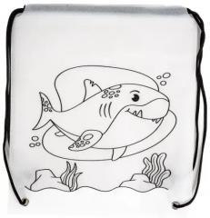 Worek szkolny do malowania Tinting rekin