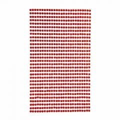 Kryształki samoprzylepne Red 3mm 806szt