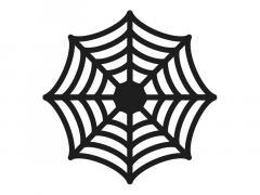Podkładki pod talerze pajęczyny czarne 27.5cm 4szt