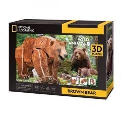 Puzzle 3D National Geographic Niedźwiedź Brunatny