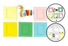 Ramki na zdjęcia ze sznurkiem i klamerkami MIX