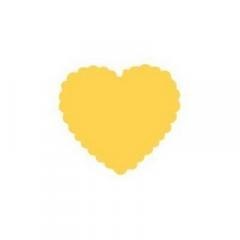 Dziurkacz ozdobny 2,5cm serce falbanka