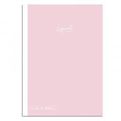 Notatnik z naklejkami B5 linia 7mm różowy