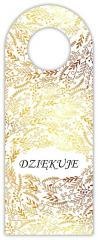 Zawieszka na butelkę - Dziękuję złote