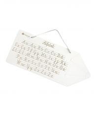 Znam swój alfabet - tablica drewniana Kredka