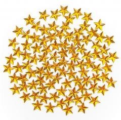 Kryształki dekoracyjne gwiazdki złote 100szt