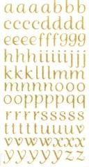 Naklejki brokatowe alfabet 90szt