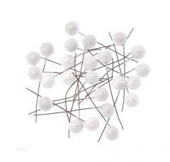 Owoce ostrokrzewu białe brokat 1,2cm 24szt