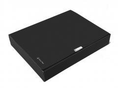 Teczka A4 box 55mm neon czarna