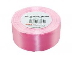 Wstążka satynowa jasny róż 38mmx32m