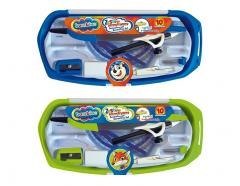 Zestaw geometryczny 10 el. z cyrklem BAMBINO