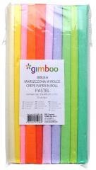 Bibuła marszczona pastelowa 25x200cm 10 kolorów