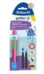 Pióro kulkowe Griffix leworęczne lovely pink