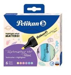 Zakreślacz 490 Pastel 6 kolorów