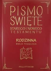 Biblia Tysiąclecia rodzinna ekooprawa, złocona